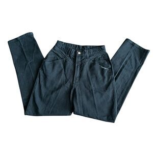 Rockies Vintage Bareback Western High Waisted Straight Leg Denim Jeans Black